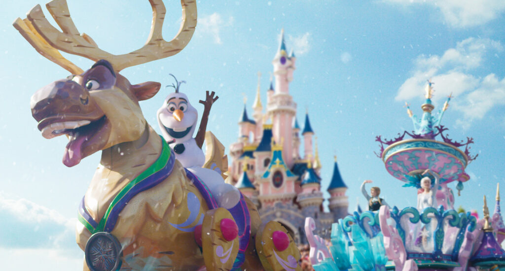 world of frozen en navidad en paris