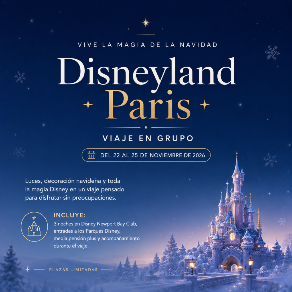 viaje en grupo a disneyland paris 2026